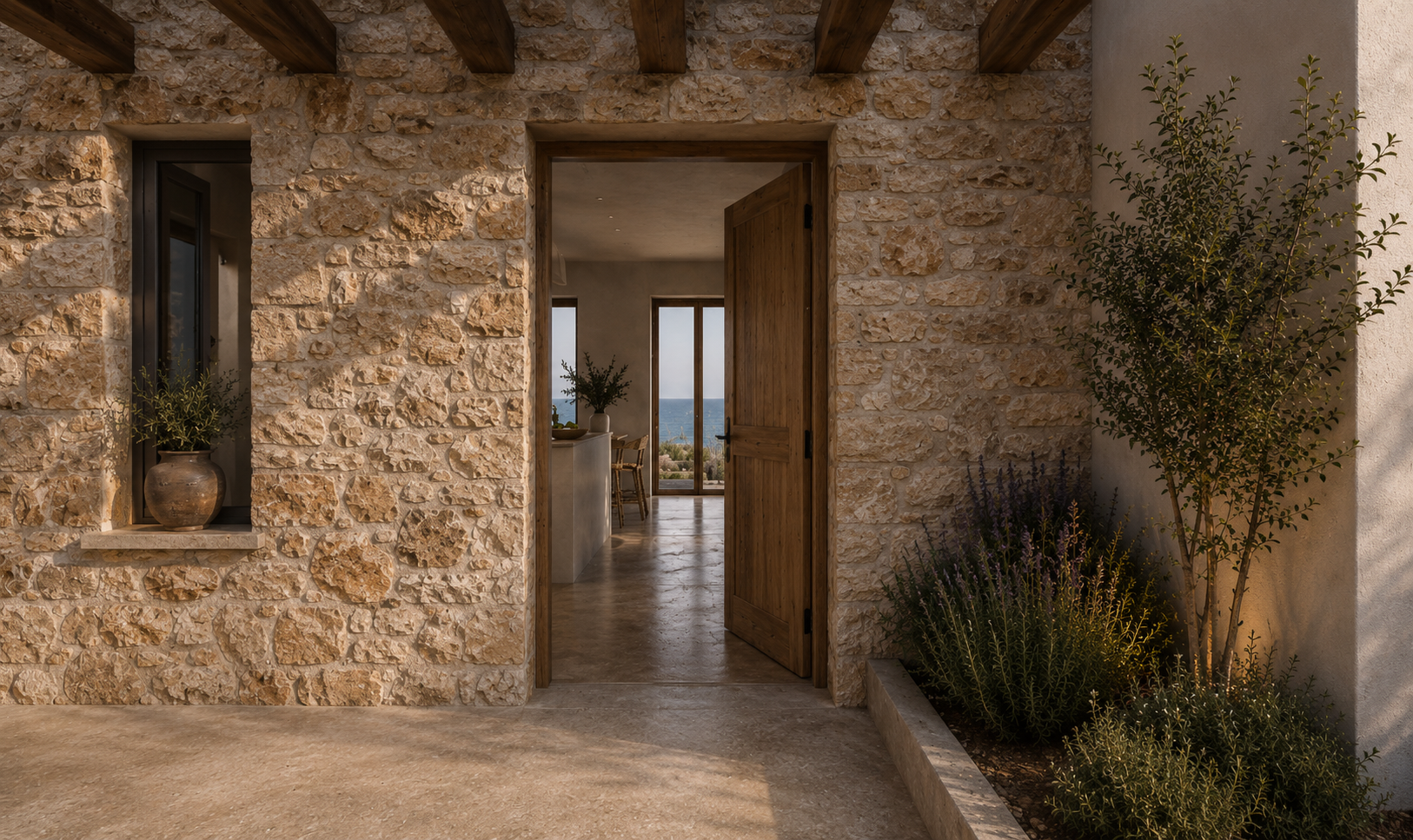 Aether Villa in Kythnos exterior view